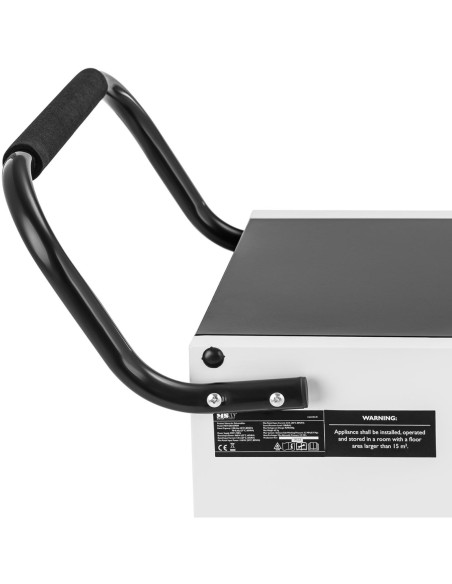 Oro sausintuvas pramoninis drėgmės sugėriklis su rankena 1300 W 1129 m3/h iki 100 m2 Oro sausintuvas pramoninis drėgmės sugėriklis su rankena 1300 W 1129 m3/h iki 100 m2