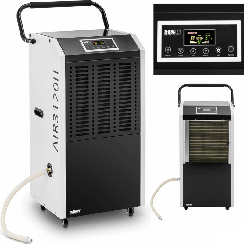 Oro sausintuvas drėgmės sugėriklis pramoninė statyba 1800 W 1129 m3/h iki 170 m2