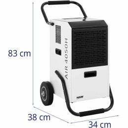 Oro sausintuvas drėgmės sugėriklis pramoninė statyba 860 W 628 m3/h iki 65 m2