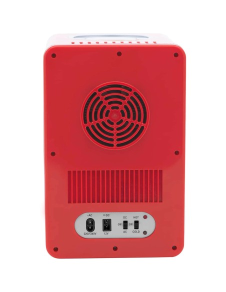 Mini kambarinis automobilinis šaldytuvas su šildymo funkcija 12 / 240 V 6 l - raudonas Mini kambarinis automobilinis šaldytuvas su šildymo funkcija 12 / 240 V 6 l - raudonas