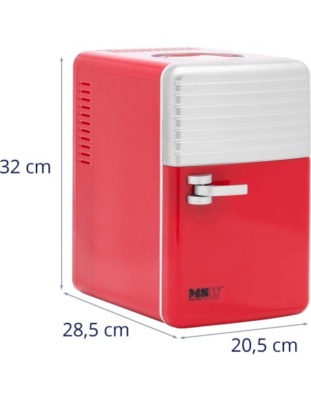 Mini kambarinis automobilinis šaldytuvas su šildymo funkcija 12 / 240 V 6 l - raudonas Mini kambarinis automobilinis šaldytuvas su šildymo funkcija 12 / 240 V 6 l - raudonas