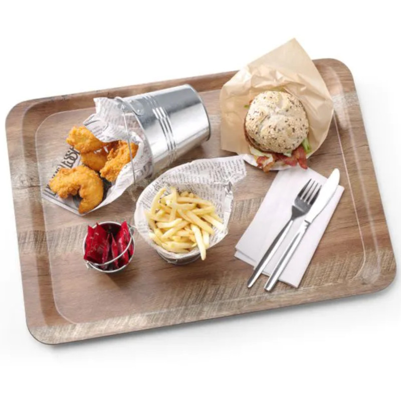Laminuoto medžio serviravimo padėklas 430 x 330 mm - Hendi 508879