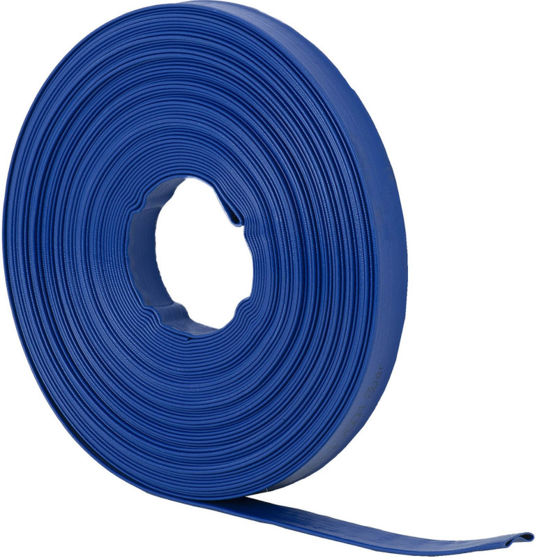 Plokščioji žarna sodo vandens siurbliui sustiprinta 1 1/2'' 38 mm 7-21 bar 50 m Plokščioji žarna sodo vandens siurbliui sustiprinta 1 1/2'' 38 mm 7-21 bar 50 m