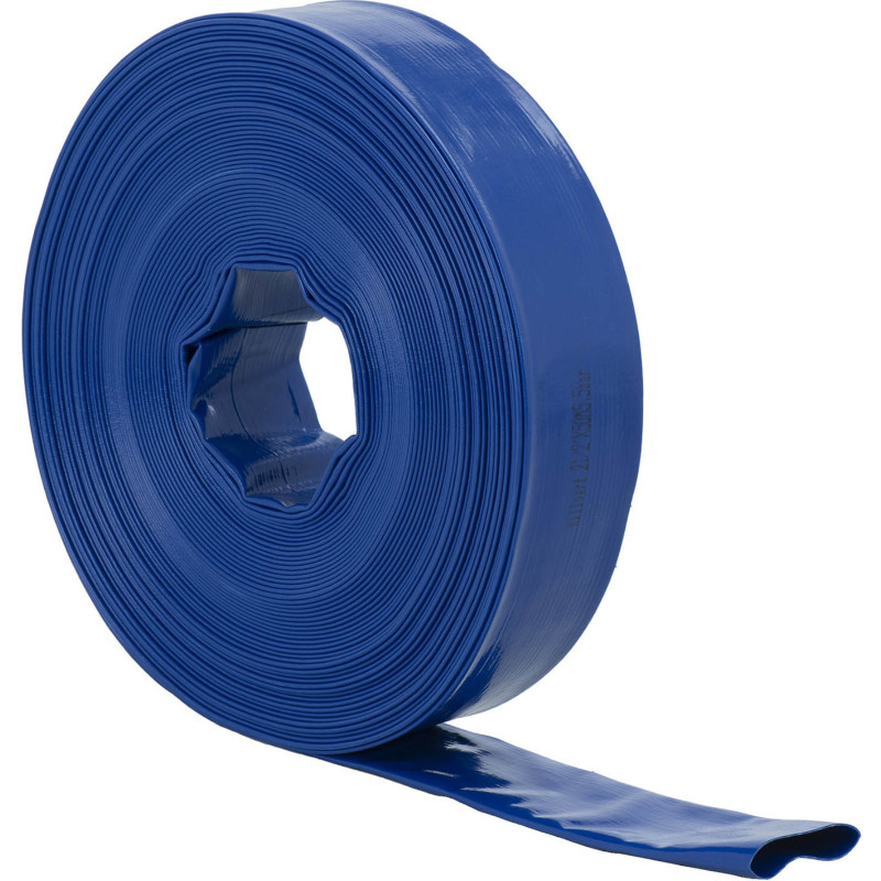 Plokščioji žarna sodo vandens siurbliui sustiprinta 2 1/2'' 65 mm 5,5-16,5 bar 50 m Plokščioji žarna sodo vandens siurbliui sustiprinta 2 1/2'' 65 mm 5,5-16,5 bar 50 m