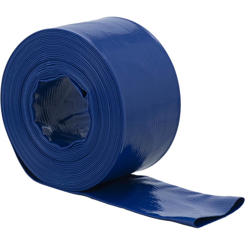 Plokščioji žarna sodo vandens siurbliui sustiprinta 4'' 100 mm 4-12 bar 20 m Plokščioji žarna sodo vandens siurbliui sustiprinta 4'' 100 mm 4-12 bar 20 m
