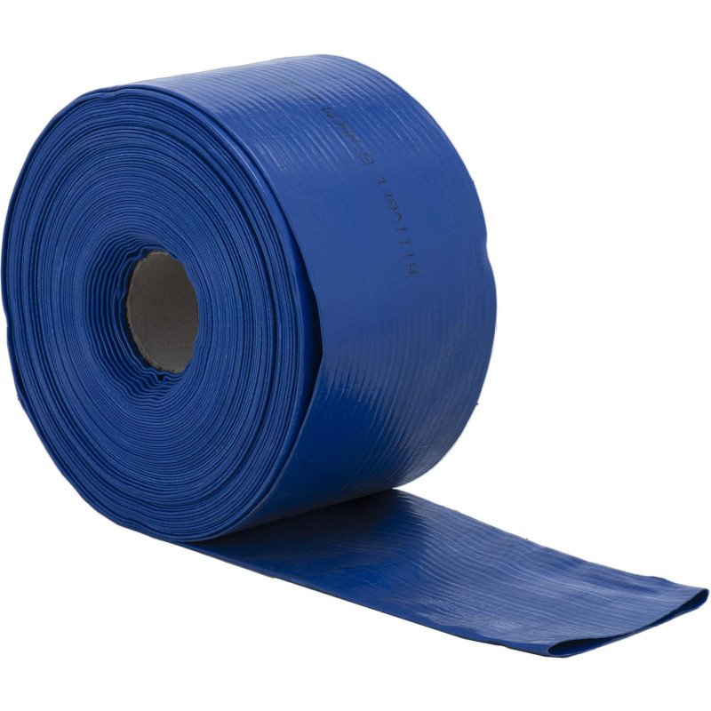 Plokščioji žarna sodo vandens siurbliui sustiprinta 6'' 150 mm 2,5-7,5 bar 50 m Plokščioji žarna sodo vandens siurbliui sustiprinta 6'' 150 mm 2,5-7,5 bar 50 m
