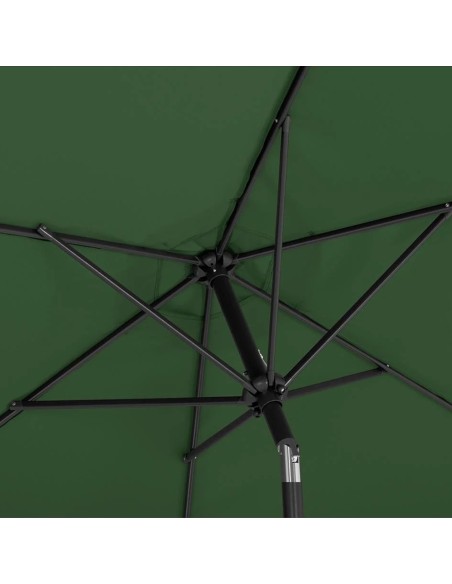 Sodo skėtis apvalus didelis pakreiptas su švaistiklio sk. 300 cm žalia Sodo skėtis apvalus didelis pakreiptas su švaistiklio sk. 300 cm žalia