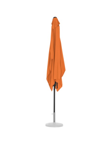 Stačiakampis sulankstomas skėtis su švaistikliu 200 x 300 cm oranžinės spalvos Stačiakampis sulankstomas skėtis su švaistikliu 200 x 300 cm oranžinės spalvos