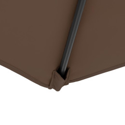 Kvadratinis konsolinis skėtis 250 x 250 cm rudas