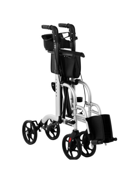 Reabilitacinė vaikštynė 2 viename su vežimėlio funkcija, sulankstoma su krepšiu iki 136 kg