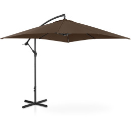 Kvadratinis konsolinis skėtis 250 x 250 cm rudas
