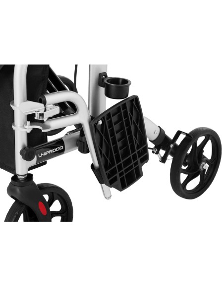 Reabilitacinė vaikštynė 2 viename su vežimėlio funkcija, sulankstoma su krepšiu iki 136 kg