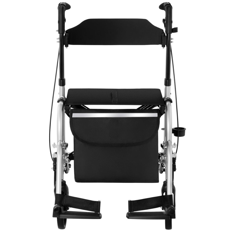 Reabilitacinė vaikštynė 2 viename su vežimėlio funkcija, sulankstoma su krepšiu iki 136 kg