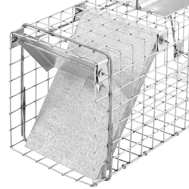 Gyvi spąstai kiaunėlėms žiurkėms lapėms 48,5 x 15,5 x 19 cm tinklelis 25 x 25 mm