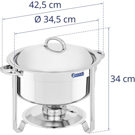 Apvalaus stalo maisto šildytuvas pastai su dangteliu 7,6 l Apvalaus stalo maisto šildytuvas pastai su dangteliu 7,6 l