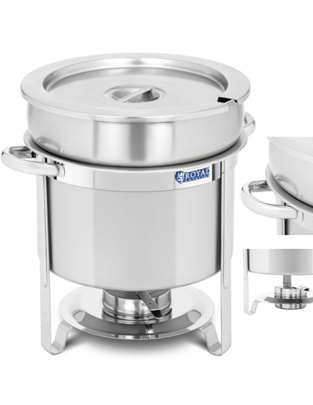 Apvalaus stalo maisto šildytuvas pastai su dangteliu 10,5 l