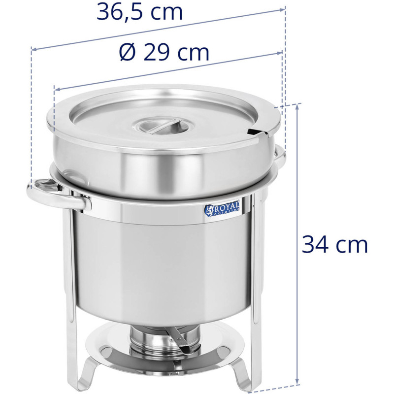 Apvalaus stalo maisto šildytuvas pastai su dangteliu 10,5 l
