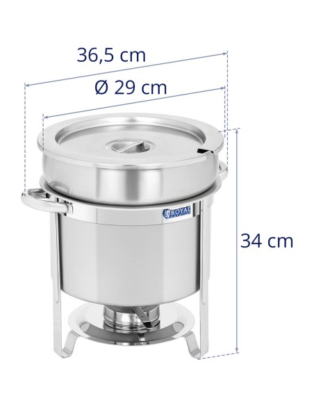 Apvalaus stalo maisto šildytuvas pastai su dangteliu 10,5 l