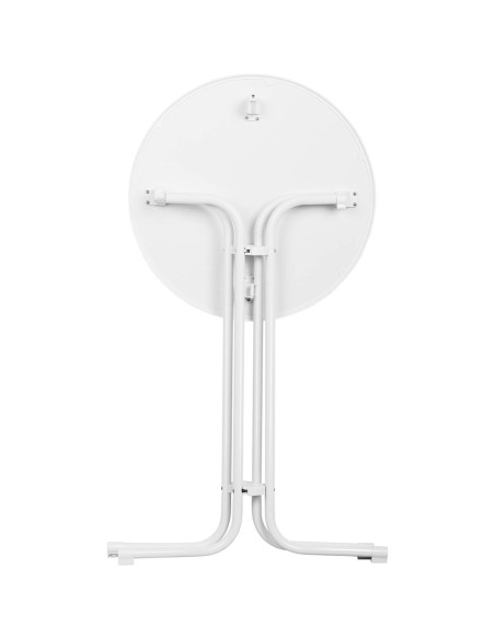 Baro stalas apvalus aukštas sulankstomas stalas, sk. 70 cm A 110 cm balta Baro stalas apvalus aukštas sulankstomas stalas, sk. 70 cm A 110 cm balta