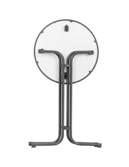 Baro stalas apvalus aukštas sulankstomas stalas, sk. 70 cm A 110 cm pilka Baro stalas apvalus aukštas sulankstomas stalas, sk. 70 cm A 110 cm pilka