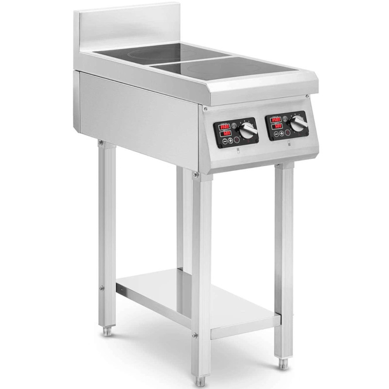 Atskirai pastatoma 2 degiklių indukcinė viryklė 400 V 2 x 3500 W