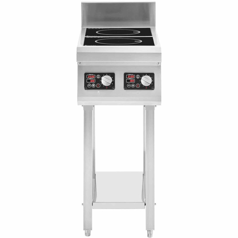 Atskirai pastatoma 2 degiklių indukcinė viryklė 400 V 2 x 3500 W