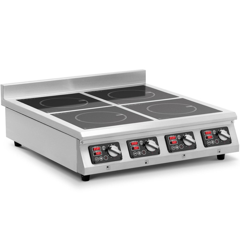 Indukcinė viryklė 4 degiklių reguliuojamas laikmatis 400 V 4 x 3500 W
