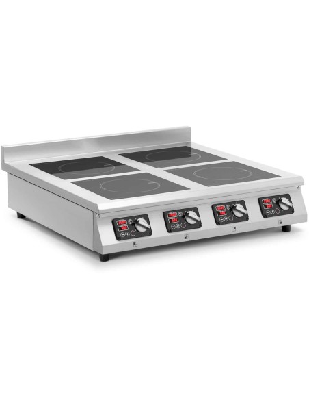 Indukcinė viryklė 4 degiklių stalviršio laikmatis 400 V 4 x 3500 W Indukcinė viryklė 4 degiklių stalviršio laikmatis 400 V 4 x 3500 W