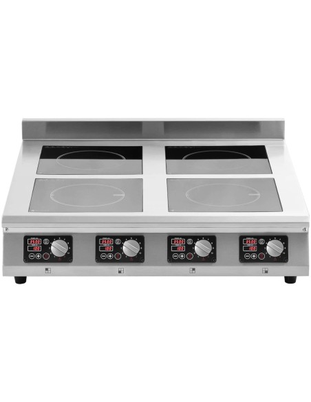 Indukcinė viryklė 4 degiklių stalviršio laikmatis 400 V 4 x 3500 W Indukcinė viryklė 4 degiklių stalviršio laikmatis 400 V 4 x 3500 W