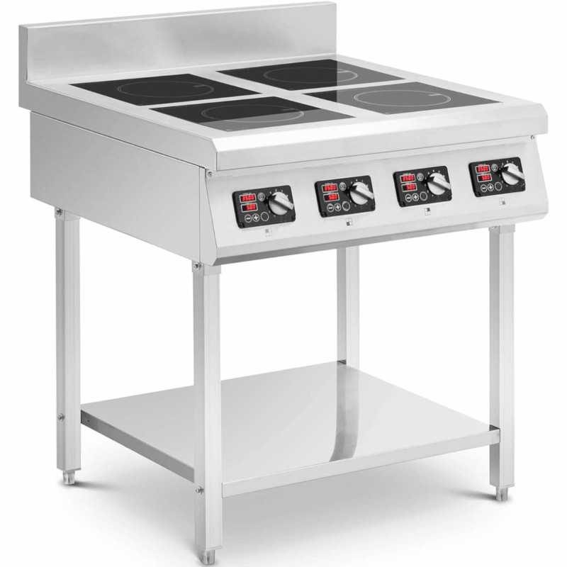 4 degiklių atviro pagrindo indukcinė viryklė 400 V 4 x 3500 W