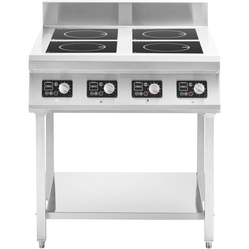 4 degiklių atviro pagrindo indukcinė viryklė 400 V 4 x 3500 W