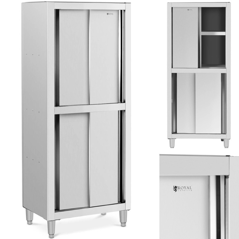 Nerūdijančio plieno virtuvės spinta su stumdomomis durimis 120 kg 80 x 50 x 180 cm Nerūdijančio plieno virtuvės spinta su stumdomomis durimis 120 kg 80 x 50 x 180 cm