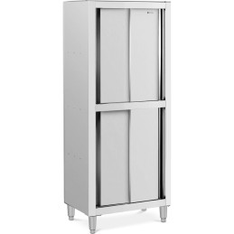 Nerūdijančio plieno virtuvės spinta su stumdomomis durimis 120 kg 80 x 50 x 180 cm