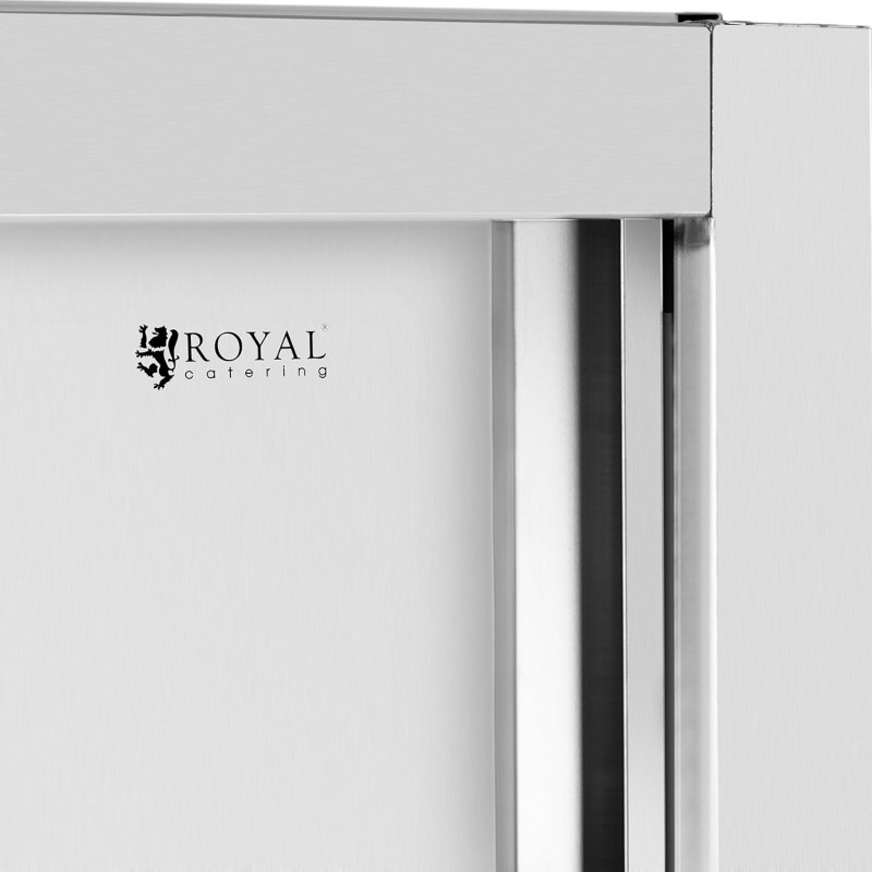 Nerūdijančio plieno virtuvės spinta su stumdomomis durimis 120 kg 80 x 50 x 180 cm