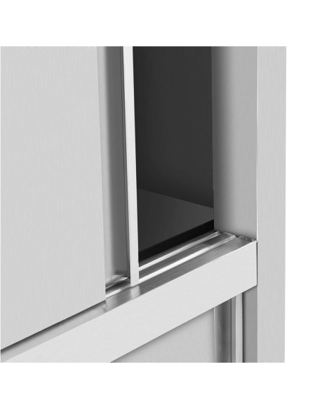 Nerūdijančio plieno virtuvės spinta su stumdomomis durimis 120 kg 80 x 50 x 180 cm Nerūdijančio plieno virtuvės spinta su stumdomomis durimis 120 kg 80 x 50 x 180 cm