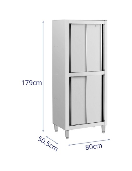 Nerūdijančio plieno virtuvės spinta su stumdomomis durimis 120 kg 80 x 50 x 180 cm Nerūdijančio plieno virtuvės spinta su stumdomomis durimis 120 kg 80 x 50 x 180 cm