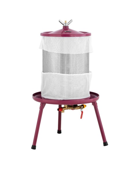 Hydro press squeezer vandens presas vaisių vyno sultims 40 l + 5 maišeliai Hydro press squeezer vandens presas vaisių vyno sultims 40 l + 5 maišeliai