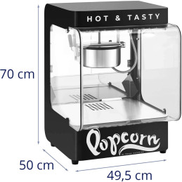 Mašininis kukurūzų spragėsių skrudintuvas 4-5 kg/h 1,2 l juodas
