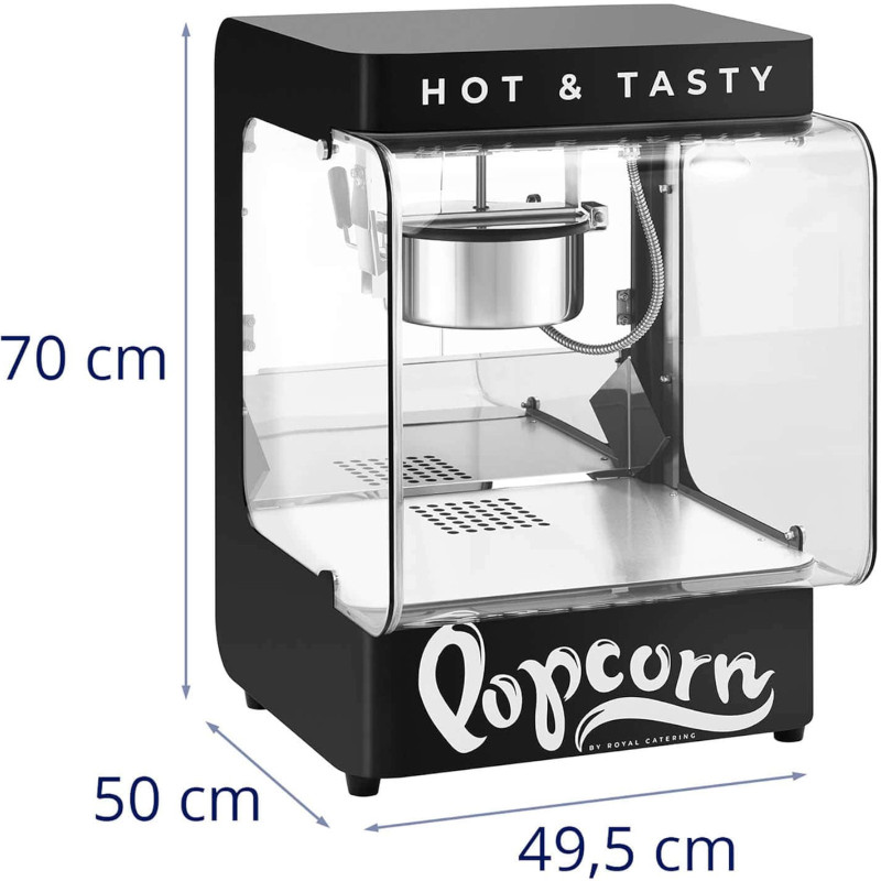 Mašininis kukurūzų spragėsių skrudintuvas 4-5 kg/h 1,2 l juodas
