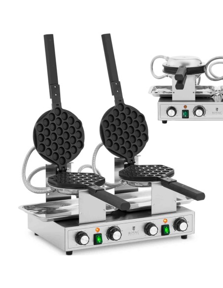 Dviguba burbulinė vaflinė burbuliniams vafliams TEFLON 2 x 1400 W Dviguba burbulinė vaflinė burbuliniams vafliams TEFLON 2 x 1400 W