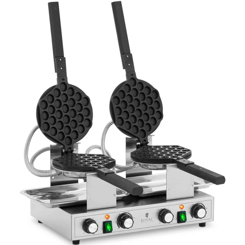 Dviguba burbulinė vaflinė burbuliniams vafliams TEFLON 2 x 1400 W