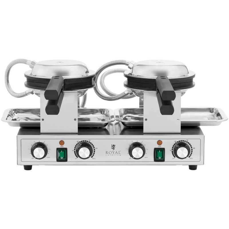 Dviguba burbulinė vaflinė burbuliniams vafliams TEFLON 2 x 1400 W
