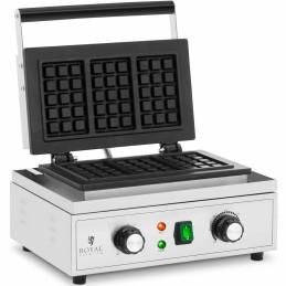 Stačiakampė vaflinė 3 belgiškiems vafliams TEFLON 1500 W