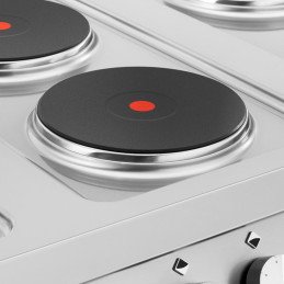 6 degiklių elektrinė viryklė su konvekcine orkaite ir spintele 400 V 15600 W