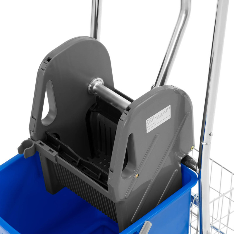 Vežimėlis grindims valyti su kibiru ir 30 l spaustuku