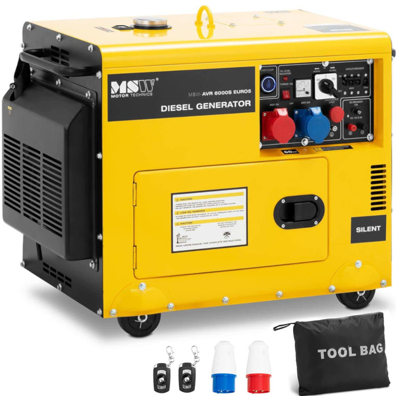 Galios generatorius dyzelinis generatorius 16 l 240/400 V 6000 W AVR