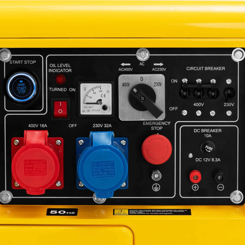 Galios generatorius dyzelinis generatorius 16 l 240/400 V 6000 W AVR