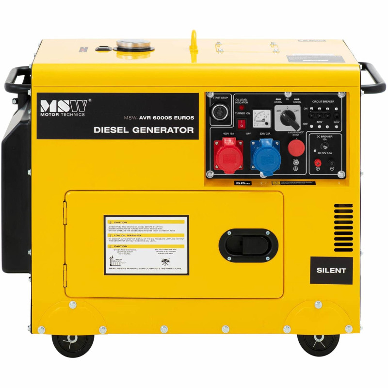 Galios generatorius dyzelinis generatorius 16 l 240/400 V 6000 W AVR