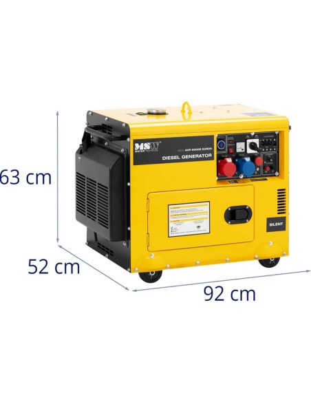 Galios generatorius dyzelinis generatorius 16 l 240/400 V 6000 W AVR Galios generatorius dyzelinis generatorius 16 l 240/400 V 6000 W AVR
