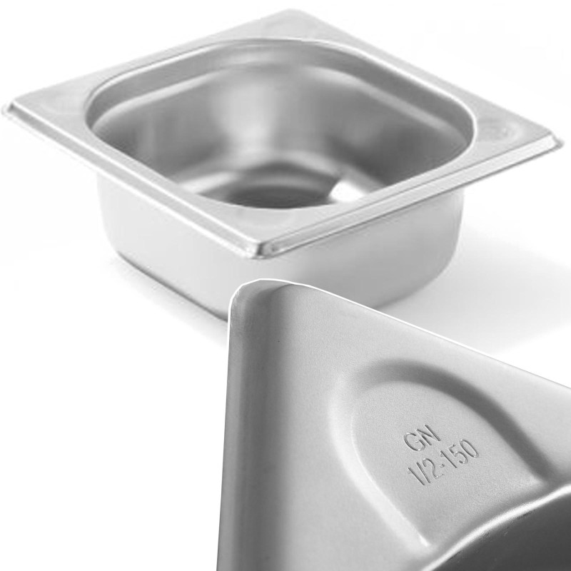 Kitchen Line GN 1/6 plieninis konteineris, aukštis 65 mm - Hendi 806623 Kitchen Line GN 1/6 plieninis konteineris, aukštis 65 mm - Hendi 806623